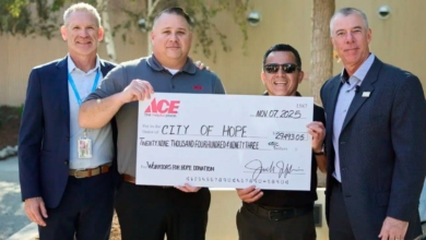 Westlake Ace Enters Oregon Market, Donates to City of Hope, Builds Dog Park, 1 City of Hope Check Westlake Ace Enters Oregon Market, Donates to City of Hope, Builds Dog Park,