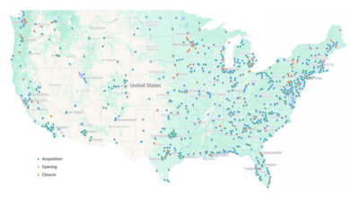 Map opening closing acquistions What 2025 Revealed About Store Growth