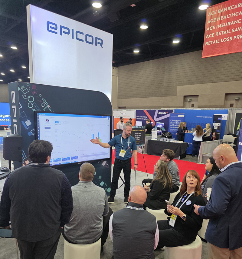 Ace Pushes Faster Service, Delivery at Spring Convention 6 Retailers gathered at the Epicor booth for an on-floor learning session focused on tools and systems to support store operations and digital engagement.