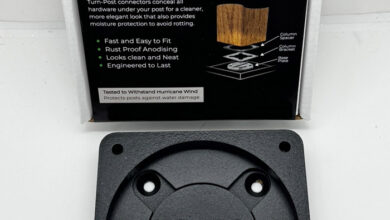 Post hide the hardware Killer Rabbit Turn-Post Connector