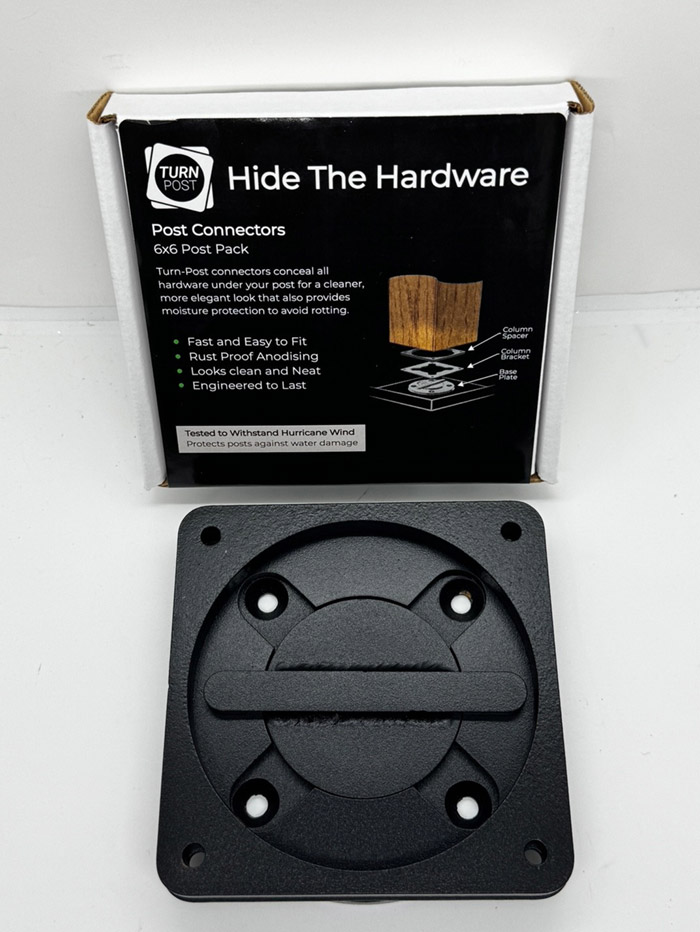 Post hide the hardware Killer Rabbit Turn-Post Connector