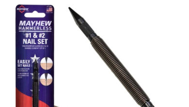 Mayhew Tools Hammerless #1 & #2 Nail Set 5 Mayhew nail set 1 2 1 Mayhew Tools Hammerless #1 & #2 Nail Set