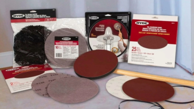 hyde sander kit 1 HYDE TOOLS 9-INCH ROUND SANDER KIT